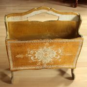 1950s - florentine wooden magazine rack - Vintage - made in Italy