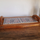 Wood ceramic platter