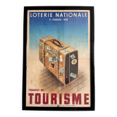 Affiche originale Loterie Nationale 9ème Tranche 1940 par l'artiste Derouet Lesacq