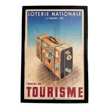 Original poster Loterie Nationale 9th Tranche 1940 by artist Derouet Lesacq