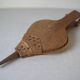 Old wooden and leather fireplace bellows works tool accessory