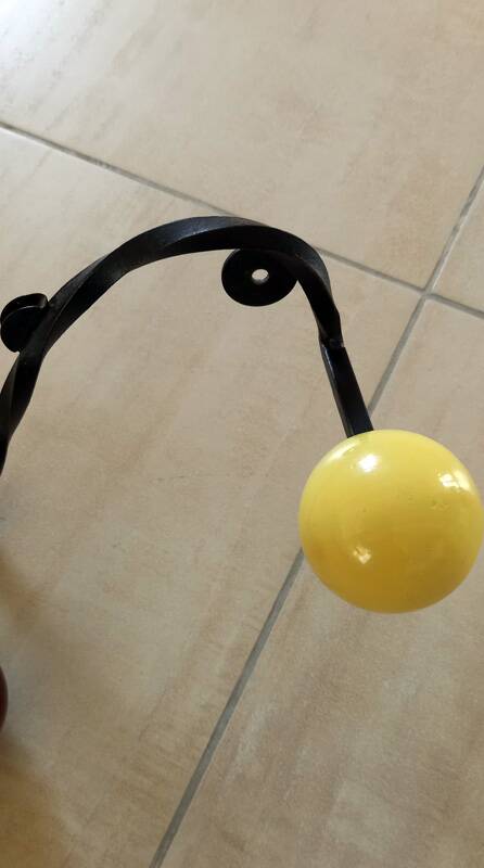 Vintage wall-mounted coat rack.