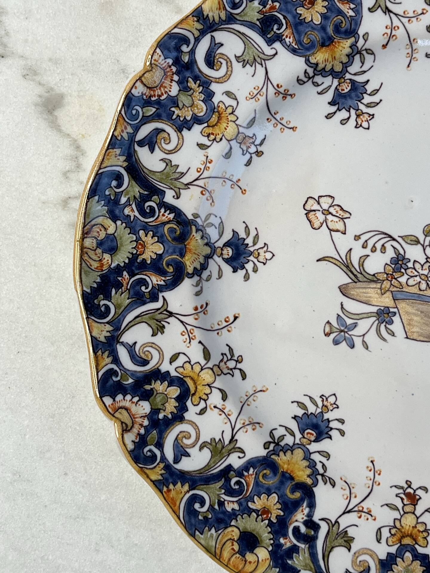 Ironstone plate Rouen 26cm