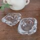Set of 2 crystal salt cellars from Cristal Bayel.