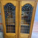 Display cabinet / showcase in solid oak