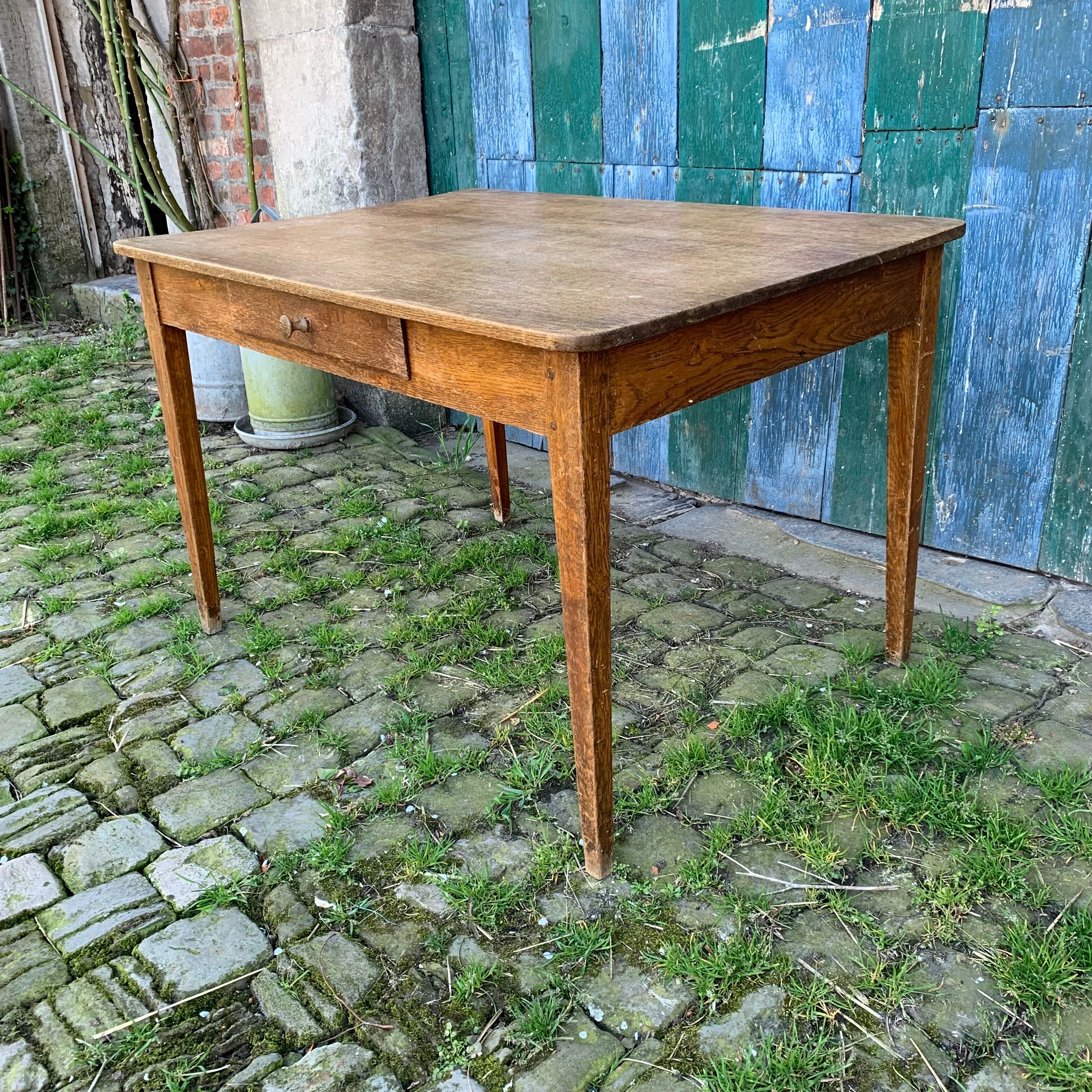 Oak farmhouse table