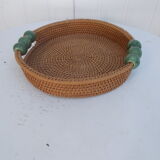 Round wicker top