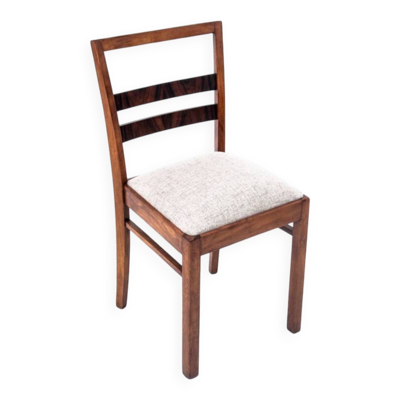 Chaise Art Déco, Pologne, années 1930. Après restauration.