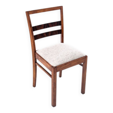 Chaise Art Déco, Pologne, années 1930. Après restauration.