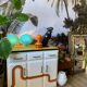 Buffet Mado vintage bottom rainbow