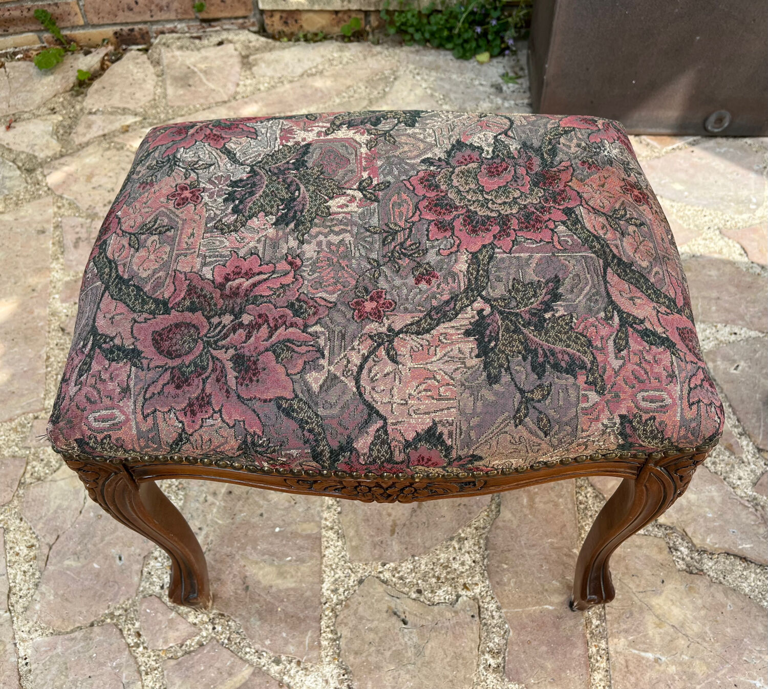 Paire de tabourets en bois