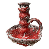 60s candle holder in red Fat Lava