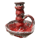 60s candle holder in red Fat Lava