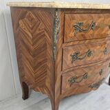 Louis XV style chest of drawers in rosewood
