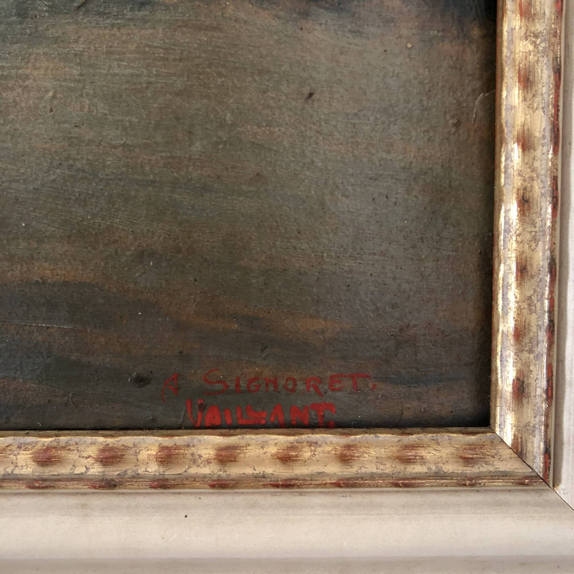 Peinture à l'huile signée A Signoret Vaillant