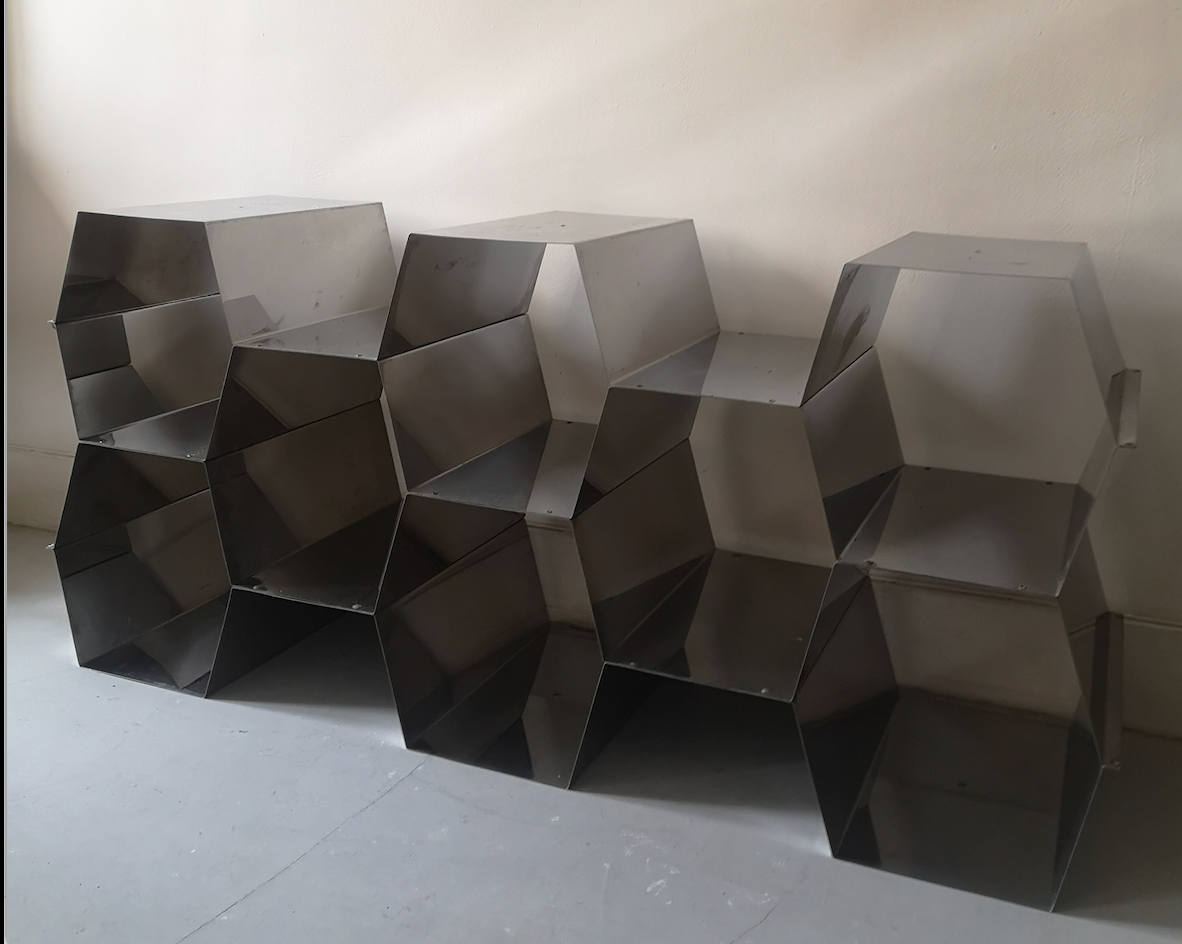 Metal floor library 1970