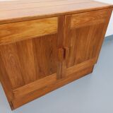 Charlotte Perriand style Les Arcs vintage pine storage unit from the 60s and 70s