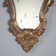 Small antique mirrors in carved and gilded wood, Italy, 20th century.
