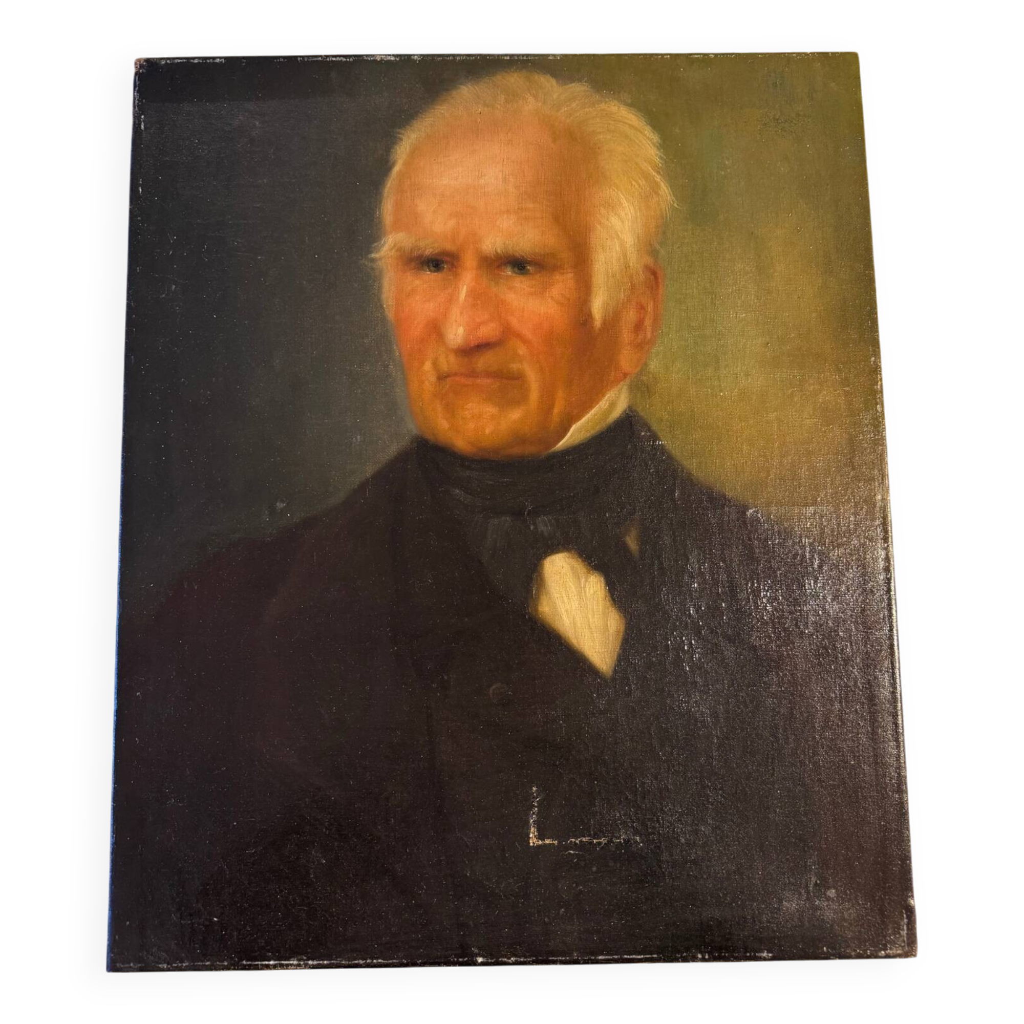 Old portrait painting from the early 20th century