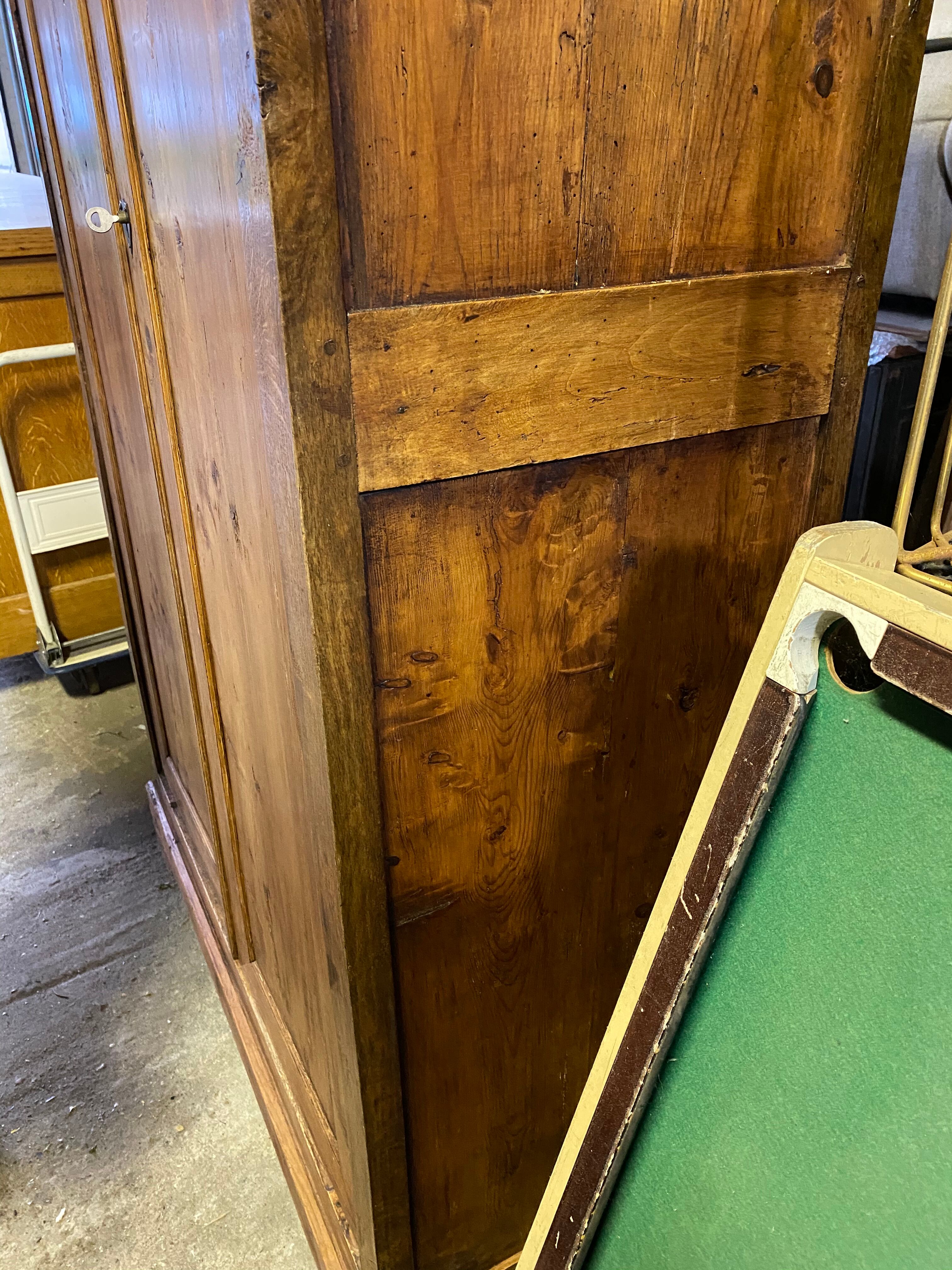 Large old pine cabinet