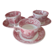 Set of 3 cups with tea saucers Wood and sons England
