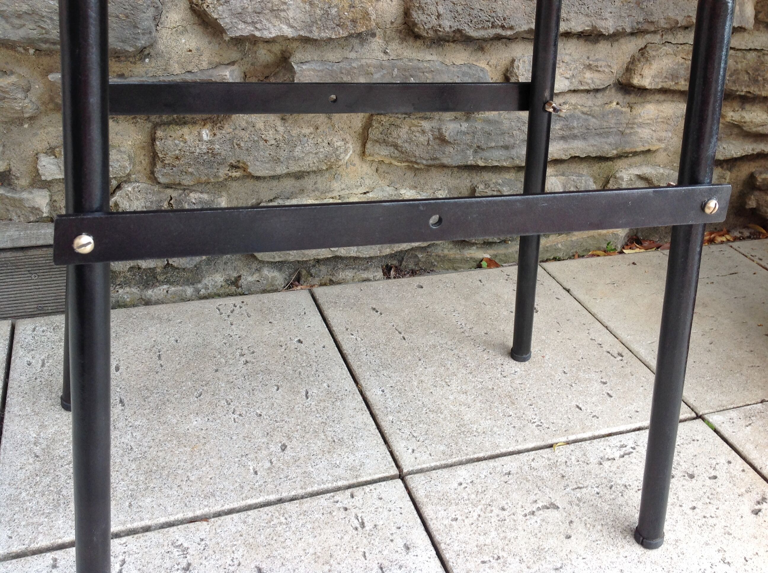 Wooden and metal side table industrial style 6070s