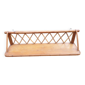 Étagère murale rotin