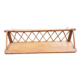 Sixties rattan wall shelf