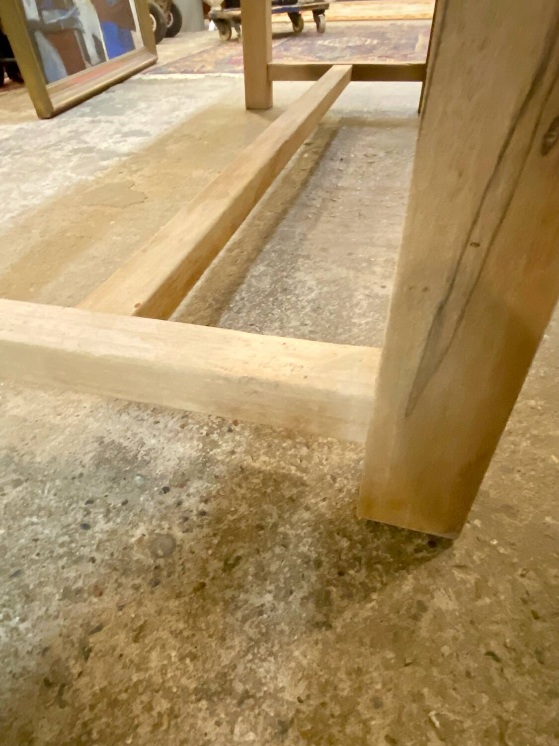 Solid wood dining table