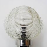 Vintage space age 60s wall light in chrome metal