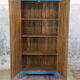Indian cabinet 2 doors and 3 interior shelves in raw wood