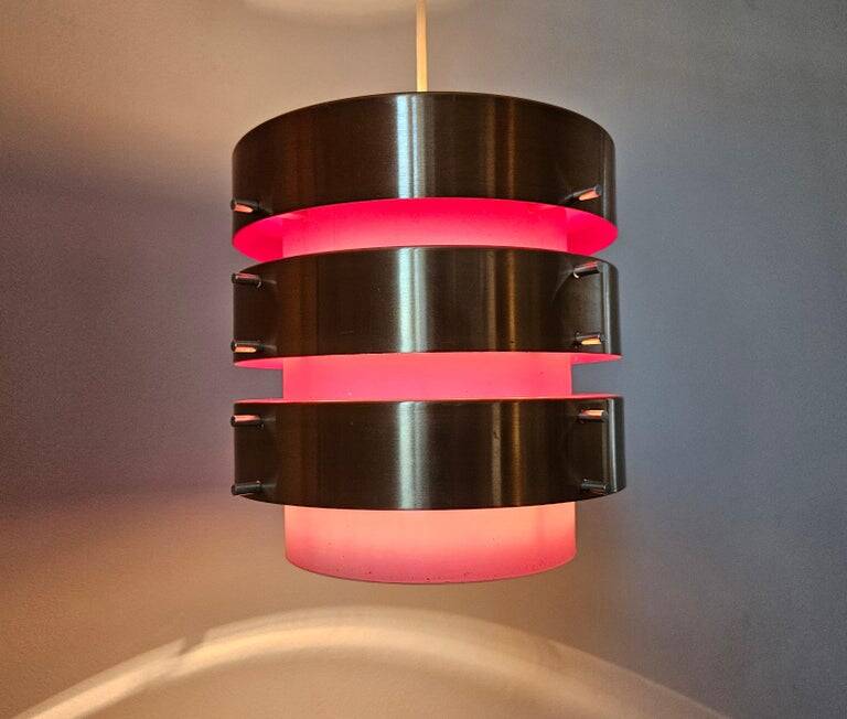 Midcentury Rare Pendant in style of Jo Hammerborg, Denmark, 1970s