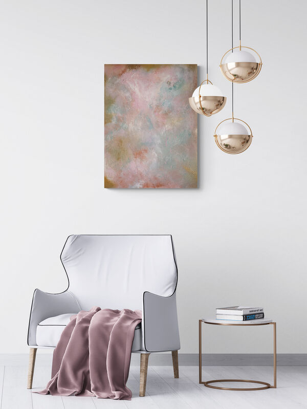 The Clouds II - abstract art painting,