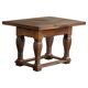 Antique Baroque dining table/desk in oak, Danish cabinetmaker, 19th century.