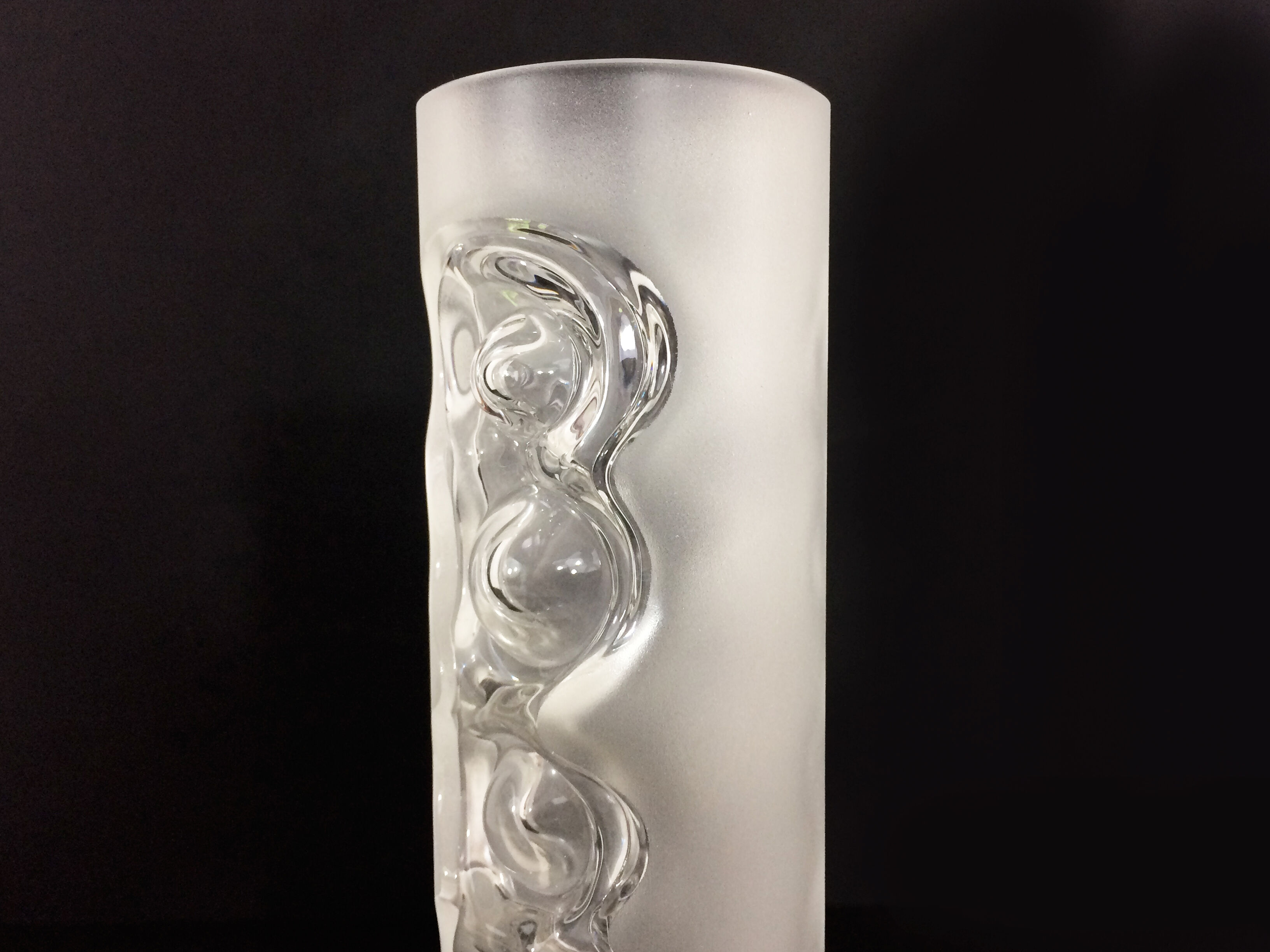 Peill & putzler crystal vase, West Germany, brutalist vase. Year 50