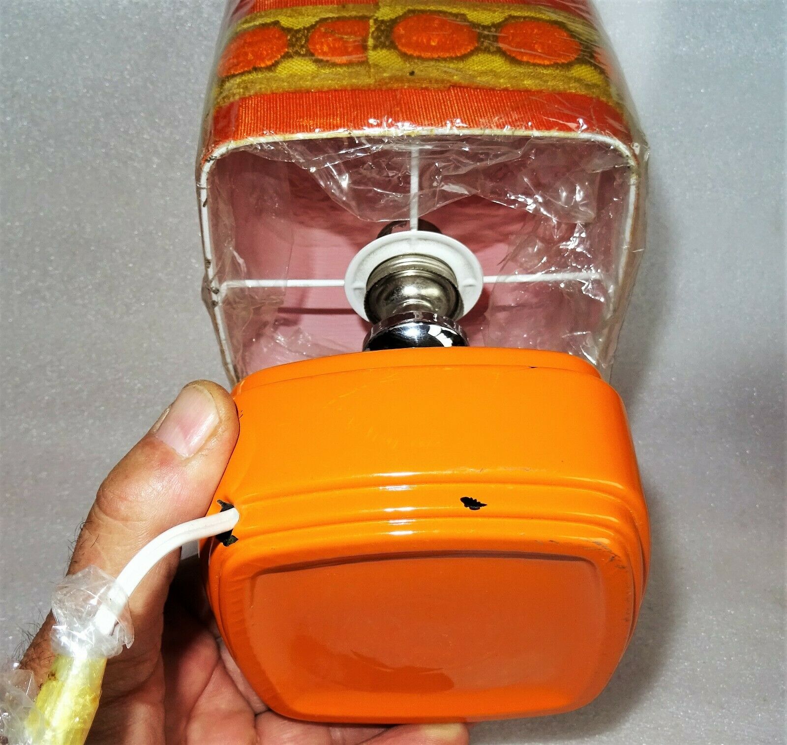 Vintage lamp 1970 orange