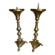 Pair of antique brass virgin spikes