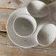 Antique porcelain egg cups Mehun