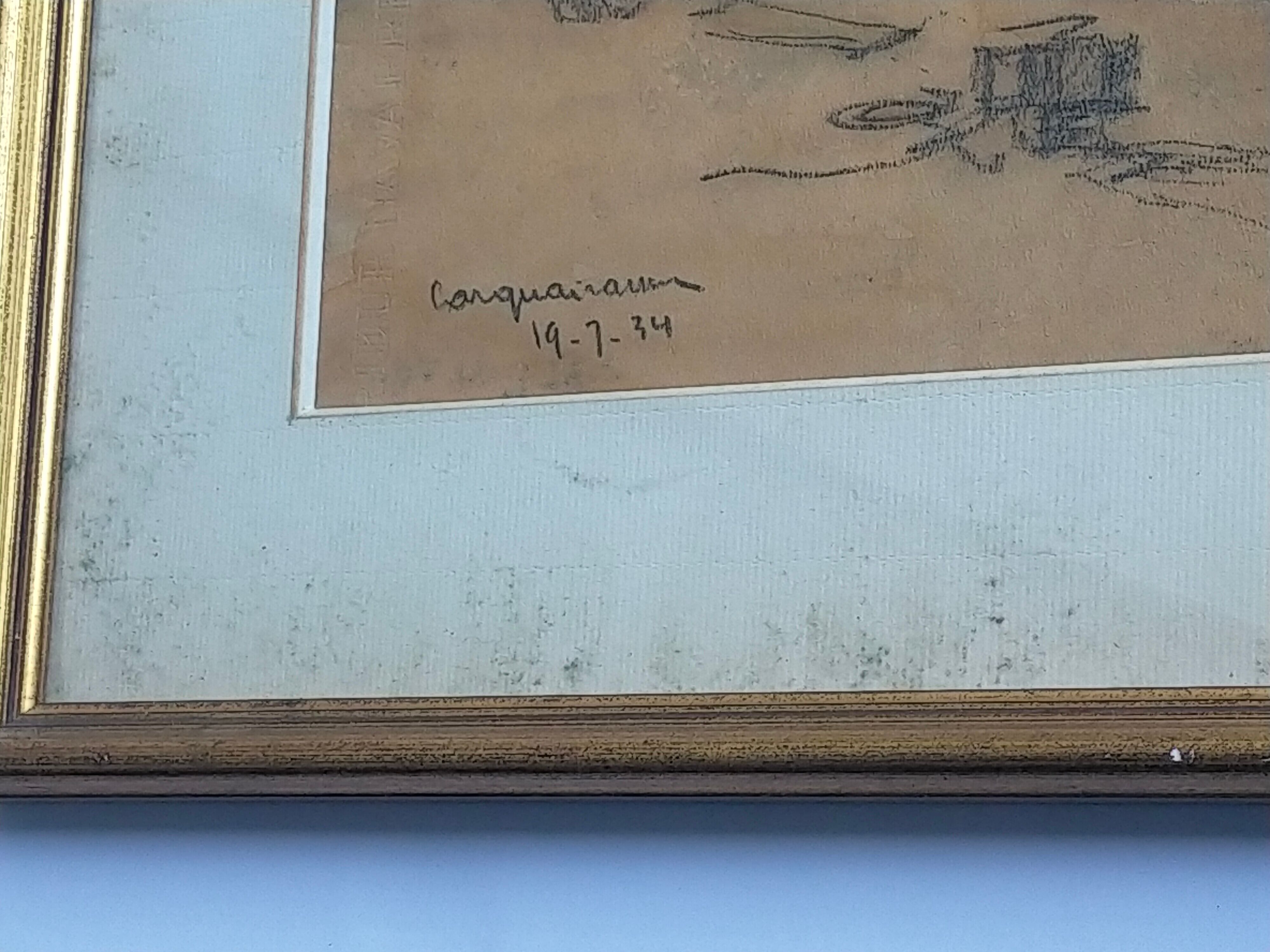 Watercolor painting Carquairanne