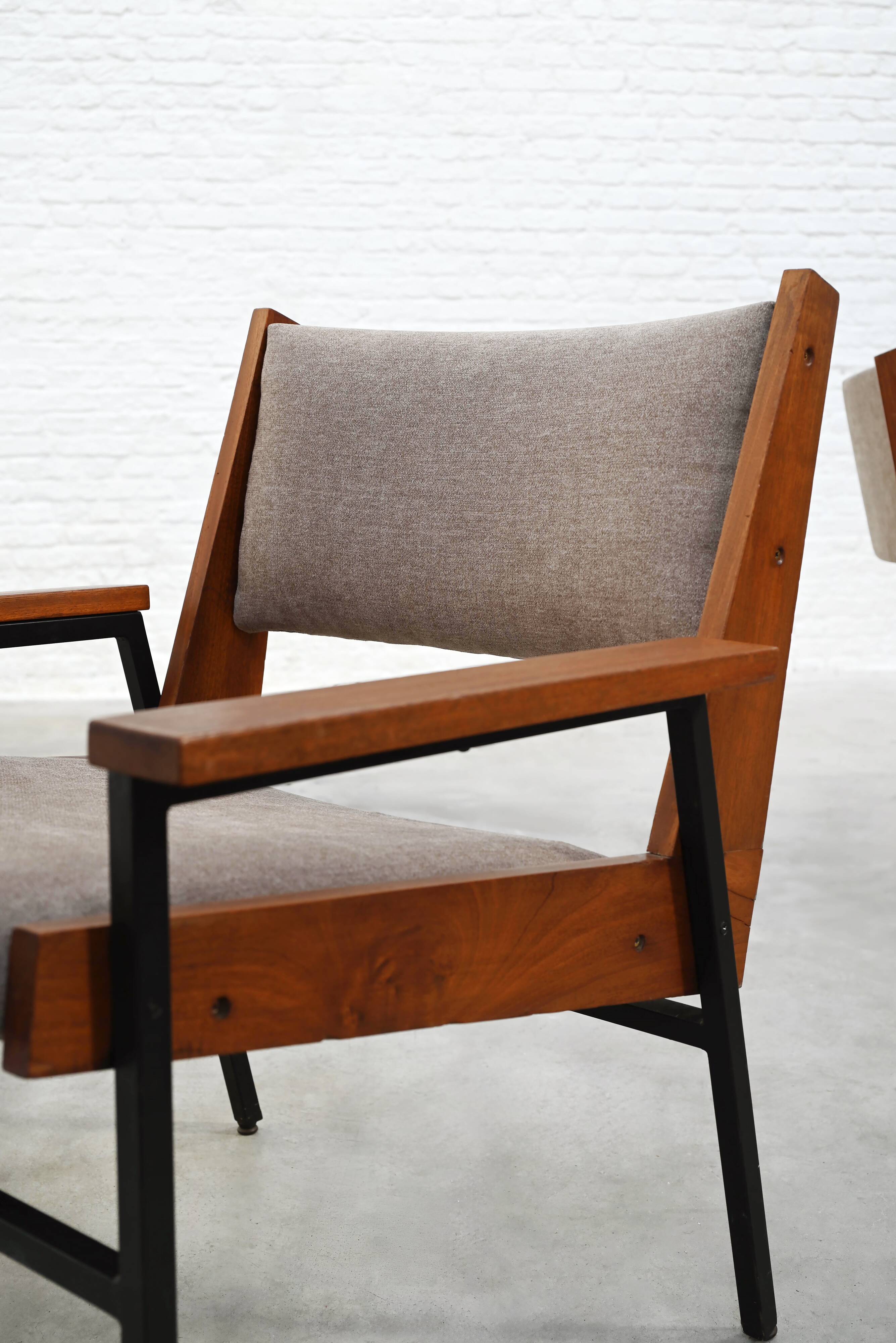 Modernist Armchairs, 1950s, Set of 2