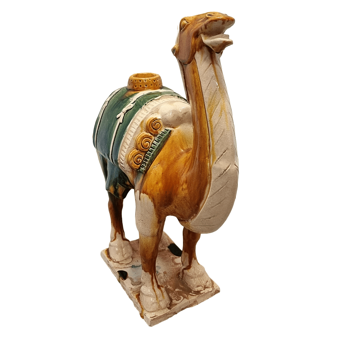 Tang style ceramic dromedary with Sancai glaze