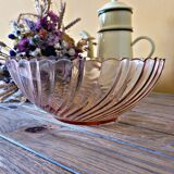 Salad bowl (large) model Rosaline from Arcoroc in pink glass