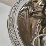 Silver metal champagne basin