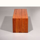 Elegant Italian mid-century beechwood bench (1960s)