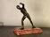 Borghese Gladiator, bronze after the antique on a marble base