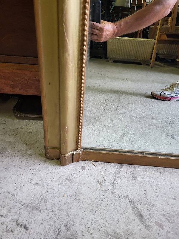 Antique louis philippe pedal mirror from the 19th century