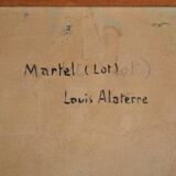 Louis Georges ALATERRE (19th-20th century) "La halle de Martel (Lot)" Oil on canvas signed