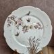 Set of 7 antique porcelain plates – Decorated with polychrome birds and flowers