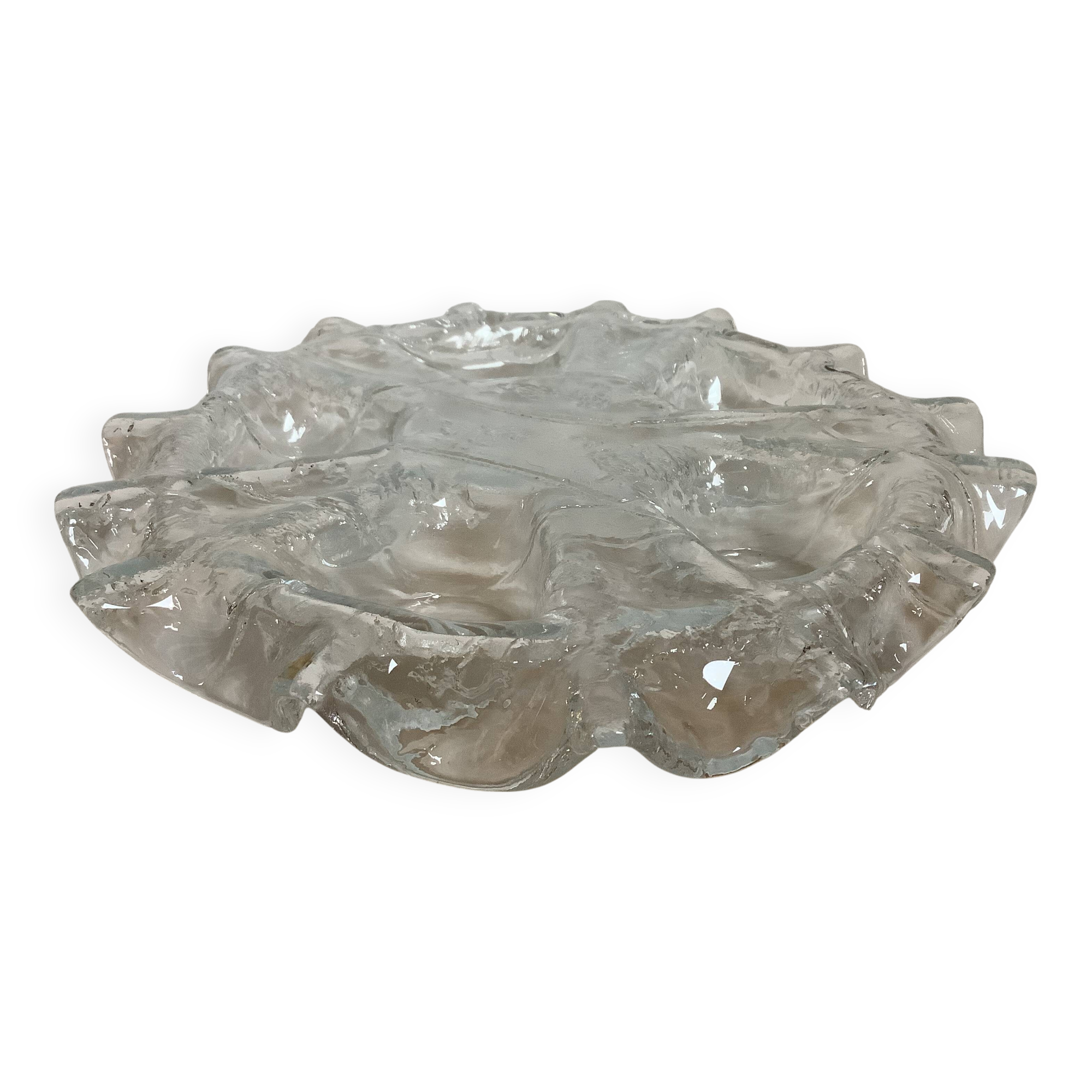 Candle holder from Muurla glass, Scandinavian Finland