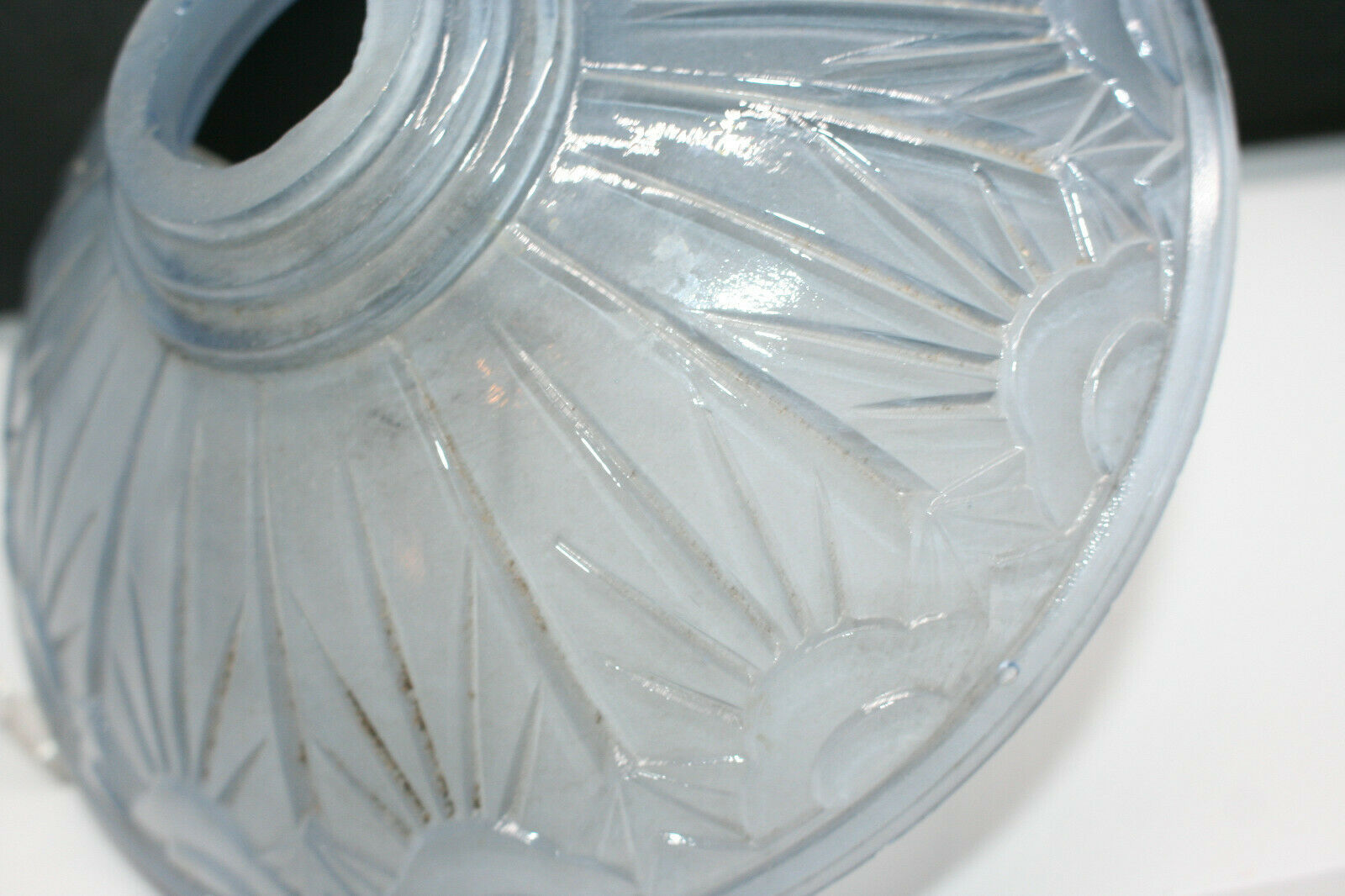 Pair of pressed glass cups